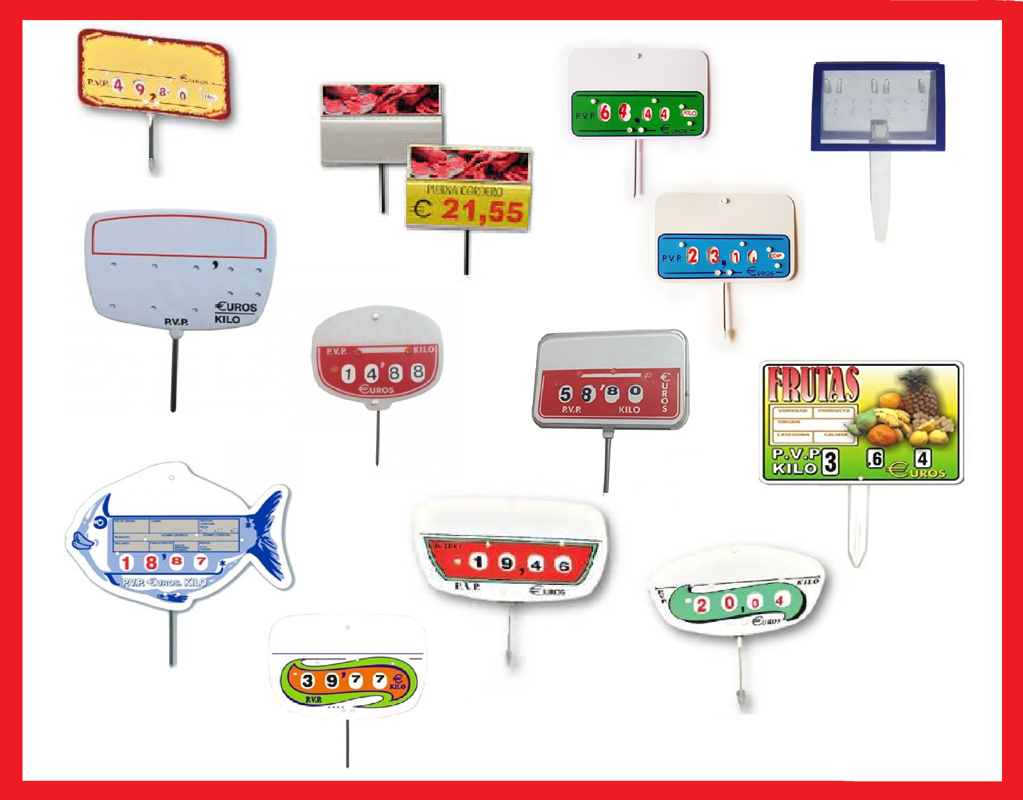 ETIQUETA PORTAPRECIOS PINCHO ETIQUETA PORTAPRECIOS PINCHO