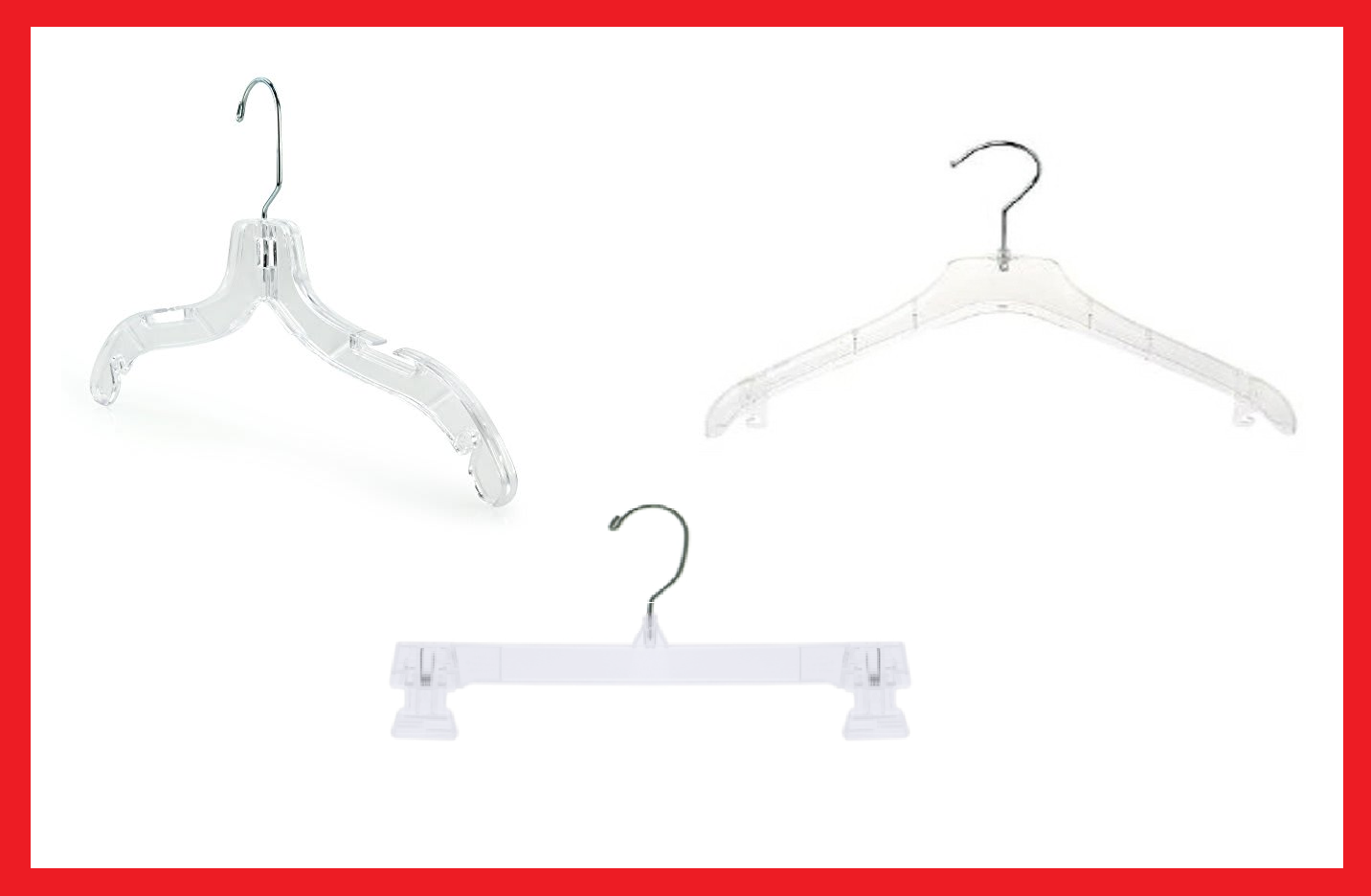Perchas transparentes Perchas transparentes